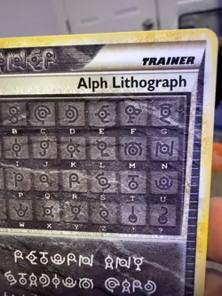 Pokemon TCG Alph Lithograph Undaunted Trainer Rare English 2010 NM - Image 4