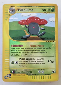 Vileplume Reverse Holo 31/165 Pokemon Expedition E Reader Series WOTC 2002 - Image 1