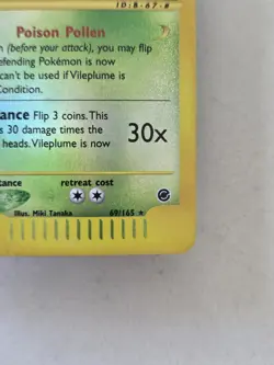 Vileplume Reverse Holo 31/165 Pokemon Expedition E Reader Series WOTC 2002 - Image 3