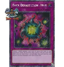 Yugioh! 1x Deck Devastation Virus RA03-EN150 Platinum Secret Rare 1st Ed NM - Image 1