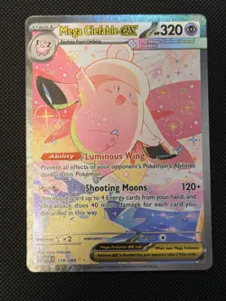 Mega Clefable ex SIR 119/88 Mega Evolution Perfect Order Pokemon Card Mint - Image 1