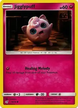 x4 Jigglypuff 14/18 Detective Pikachu Holo Common Near Mint NM Pokemon DNA GAMES - Image 1
