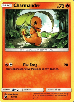 Charmander 1/70 Dragon Majesty Regular Light Play LP Pokemon DNA GAMES - Image 1