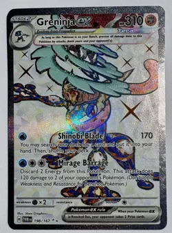 Pokemon TCG Greninja ex - 198/167 Twilight Masquerade NM/M 2024 Full Art - Image 1