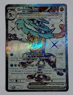 Pokemon TCG Greninja ex - 198/167 Twilight Masquerade NM/M 2024 Full Art - Image 2