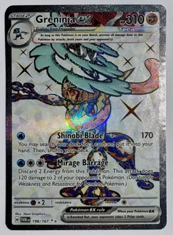 Pokemon TCG Greninja ex - 198/167 Twilight Masquerade NM/M 2024 Full Art - Image 5
