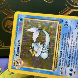 Vaporeon 12/64 Holo Jungle Set Holographic Rare Pokemon Card MP + - Image 3