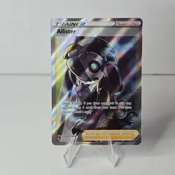 Pokemon TCG Allister Trainer Holo Full Art Rare Card 179/185 SWSH Vivid Voltage - Image 1