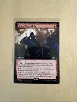 MTG Great Train Heist OTJ 0331 R NM Regular Extended Art - Image 1