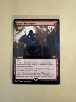 MTG Great Train Heist OTJ 0331 R NM Regular Extended Art - Image 2