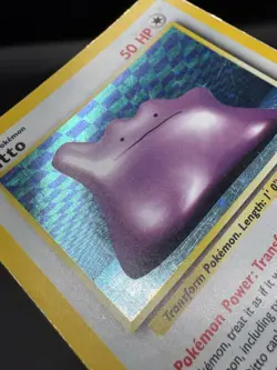 Pokemon TCG Card Ditto 3/62 Fossil Holo Rare Unlimited Vintage WOTC - HP - Image 4