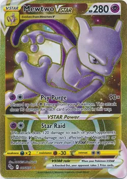 Mewtwo VSTAR 086/078 Secret Rare Pokemon GO Pokemon TCG - Image 1