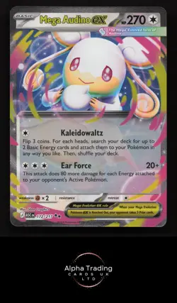 Mega Audino ex 172/217 Double Rare Ascended Heroes Pokemon Near Mint - Image 1