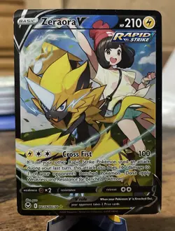 Pokemon TCG Zeraora V Trainer Gallery Silver Tempest TG16/TG30 - LP/NM - Image 1