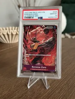 One Piece - OP01 - Romance Dawn - Roronoa Zoro #025 Alt Art PSA 10 (2022) ENG - Image 1
