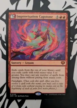 MTG Secrets Of Strixhaven Mythic IMPROVISATION CAPSTONE NM - Image 1