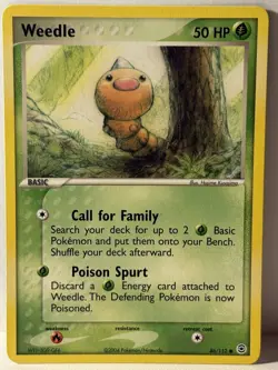 Weedle 86/112 FireRed & LeafGreen NM Pokemon Fast Shipping - Image 1