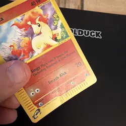 Pokemon Ponyta Reverse Holo Card Expedition 126/165 Creased C3 - Image 3