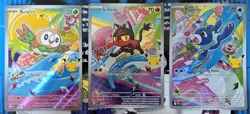 Pokemon TCG First Partner Illustration Collection – Gen 7 Starters – NM - Image 1