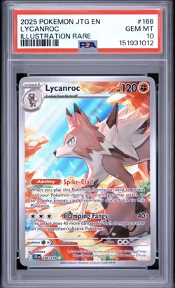 Pokemon Lycanroc 166/159 PSA 10: Journey Together Illustration Rare Holo - Image 2