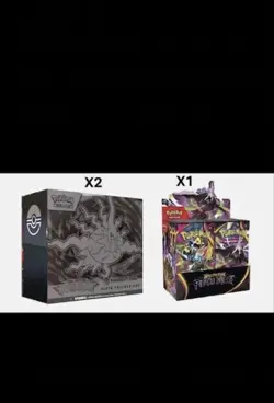 2 Pitch Black Pokemon Center ETB and 1 Booster Display Box(Presale) - Image 1