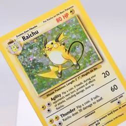 Pokemon TCG - Raichu 14/102 Base Set Holo Rare WOTC - EXC/NM - Image 1