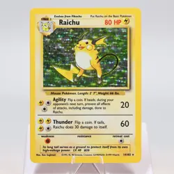 Pokemon TCG - Raichu 14/102 Base Set Holo Rare WOTC - EXC/NM - Image 2