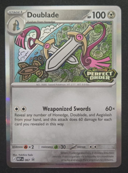 ME3 Perfect Order: Doublade MEP 067 (Black Star Promo) - Image 1