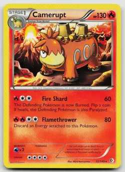 LP Camerupt 22/149 Rare Boundaries Crossed Pokemon - Image 1