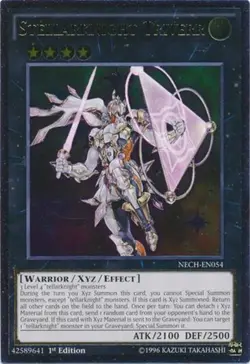 Yugioh! LP Stellarknight Triverr - NECH-EN054 - Ultimate Rare - 1st Edition Ligh - Image 1