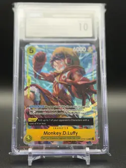 Monkey.D.Luffy Super Rare Promo OP07-109 Illustration Box One Piece CGC 10 - Image 2