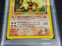 Blaine's Arcanine - Pokemon Card - 1/132 - Gym Challenge - Holo - PSA 9 - Image 4