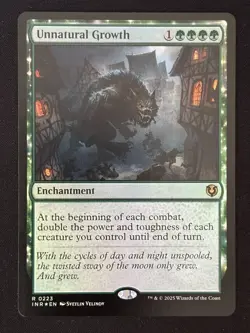 1x MTG Unnatural Growth (Foil) - Innistrad Remastered (INR) #223 - Magic - Image 1
