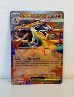 Pokemon Mega Evolutions Mega Charizard Y Ex 030 Black Star Promo Card Near Mint - Image 1