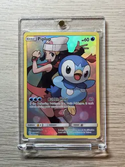 Piplup (Secret) 239/236 Pokemon TCG Sun and Moon Cosmic Eclipse Holo NM- - Image 1