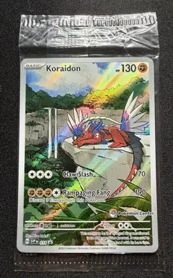 Koraidon SVP014 Pokemon Center Stamped Promo SV Black Star 014 Sealed Holo NM - Image 1