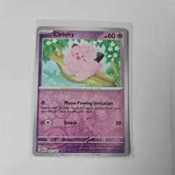 Clefairy 035/165 Common 151 Pokemon Reverse Holo Near Mint - Image 1