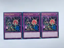 3X Yu-Gi-Oh! Raigeki Break BLGG-EN0131 Ultra Rare Mint 1st Edition Playset - Image 1