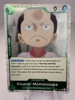 Kouzuki Momonosuke OP01-041 Jolly Roger Foil PRB-01 Premium Booster ONE PIECE - Image 1
