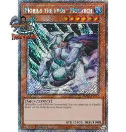 Yugioh! 1x Mobius the Frost Monarch RA03-EN142 Platinum Secret Rare 1st Ed NM - Image 1
