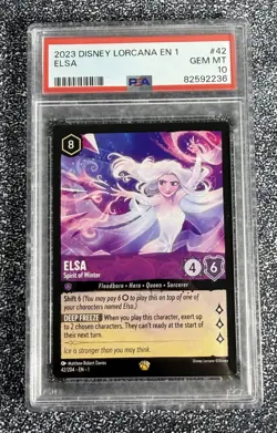 Disney Lorcana - Elsa - Spirit of Winter - The First Chapter - Graded PSA 10 - Image 3