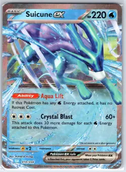 Suicune ex 010/034 Holo Trading Card Game Classic Pokemon Holo NM - Image 1