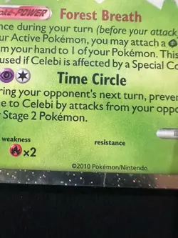 Pokemon TCG Celebi Prime Triumphant Holo Card 92/102 Prime Rare - Image 4