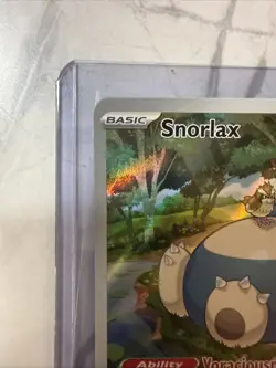 Pokemon S&V 151 Snorlax Promo 051 *Crimped Error At Bottom Of Card* NM - Image 4