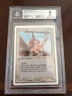 MTG Unlimited Edition 1993 Serra Angel BGS 9.0Q++ (Quad++) MINT Old School 93/94 742818065009 - Image 1