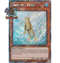Yugioh 1x Treeborn Frog RA03-EN161 Platinum Secret Rare 1st Ed NM - Image 1