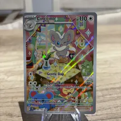 Cinccino 183/162 Illustration Rare Temporal Forces Pokemon Card NM - Image 1