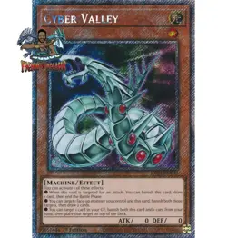 Yugioh! 1x Cyber Valley RA03-EN192 Platinum Secret Rare 1st Ed NM - Image 1