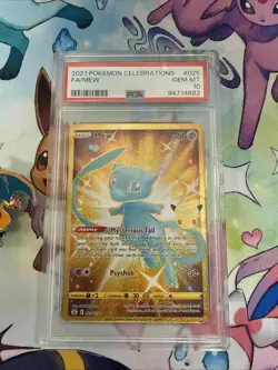 1 X POKEMON Celebrations Mew 025/025 Holo - Gold Secret Rare - PSA 10!! - Image 2