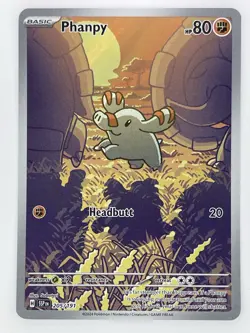 Pokemon TCG Phanpy 205/191 Surging Sparks Illustration Rare Near Mint - Image 1